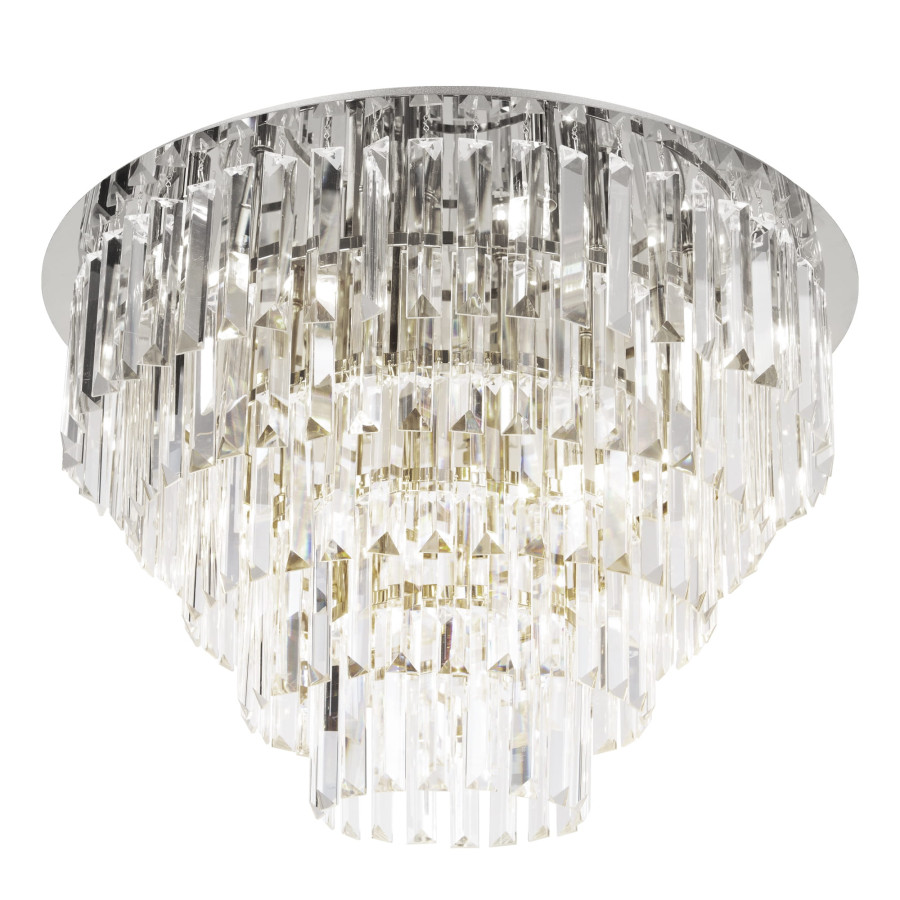 Стельовий світильник Maxlight Monaco C0225 Срібний Ø 80 см