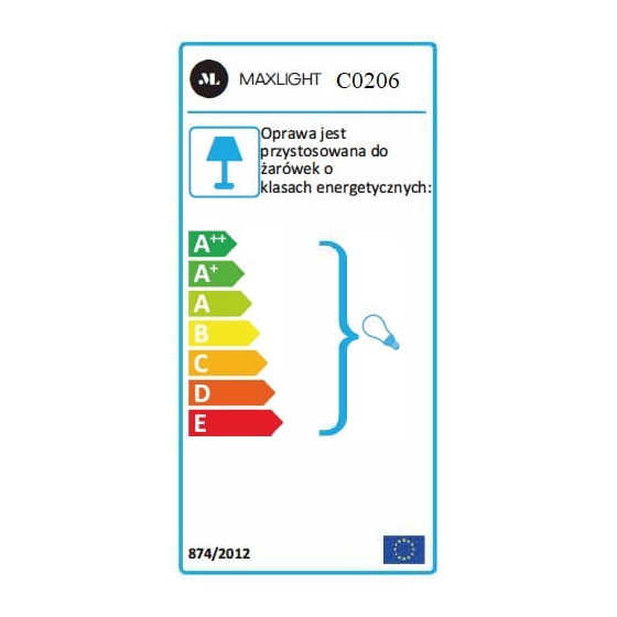 Стельовий світильник Maxlight Monaco C0206 Золотий