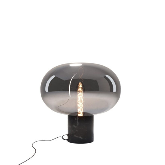 Настільна лампа Maxlight T0057 Moonstone Smoke Glass + Black Marble