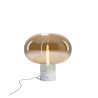 Настільна лампа Maxlight T0057 Moonstone Smoke Glass + Black Marble