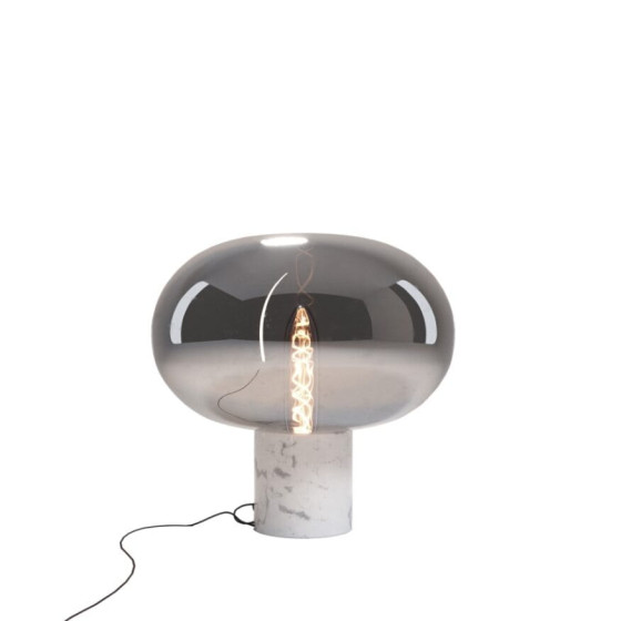 Настільна лампа Maxlight T0055 Moonstone Smoke Glass + White Marble