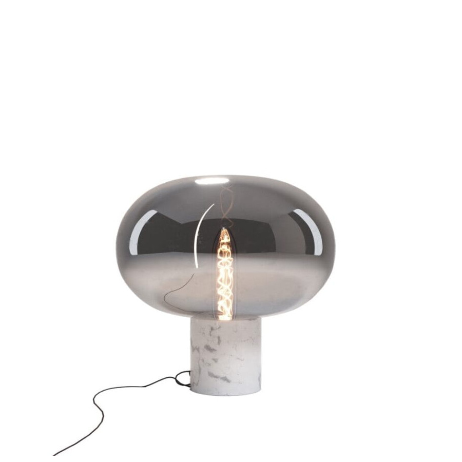 Настільна лампа Maxlight T0055 Moonstone Smoke Glass + White Marble