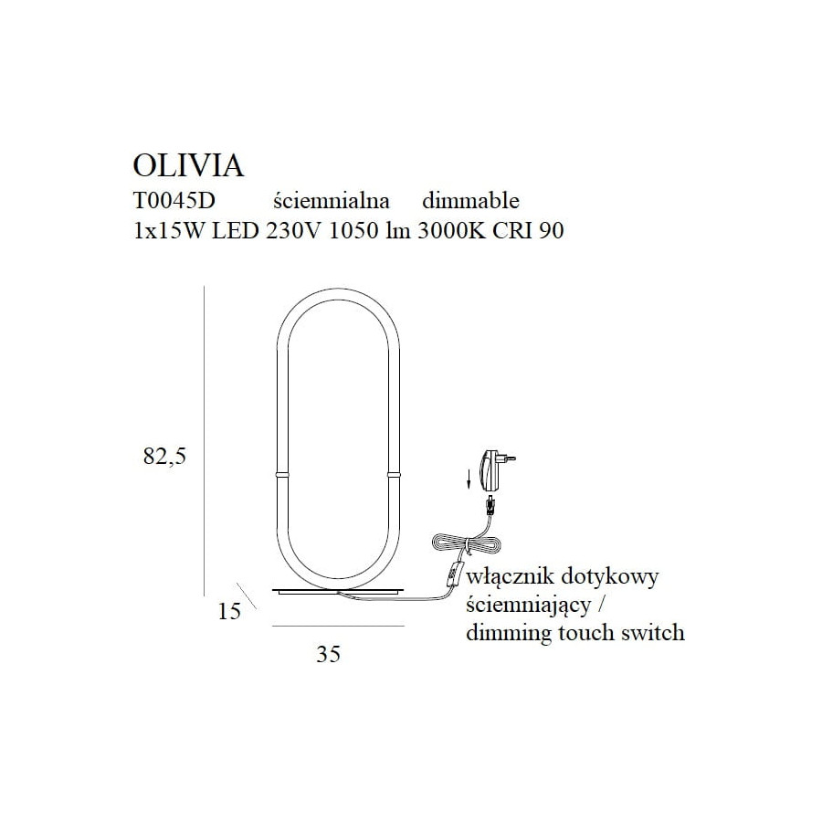 Настільна лампа Maxlight Olivia T0045D