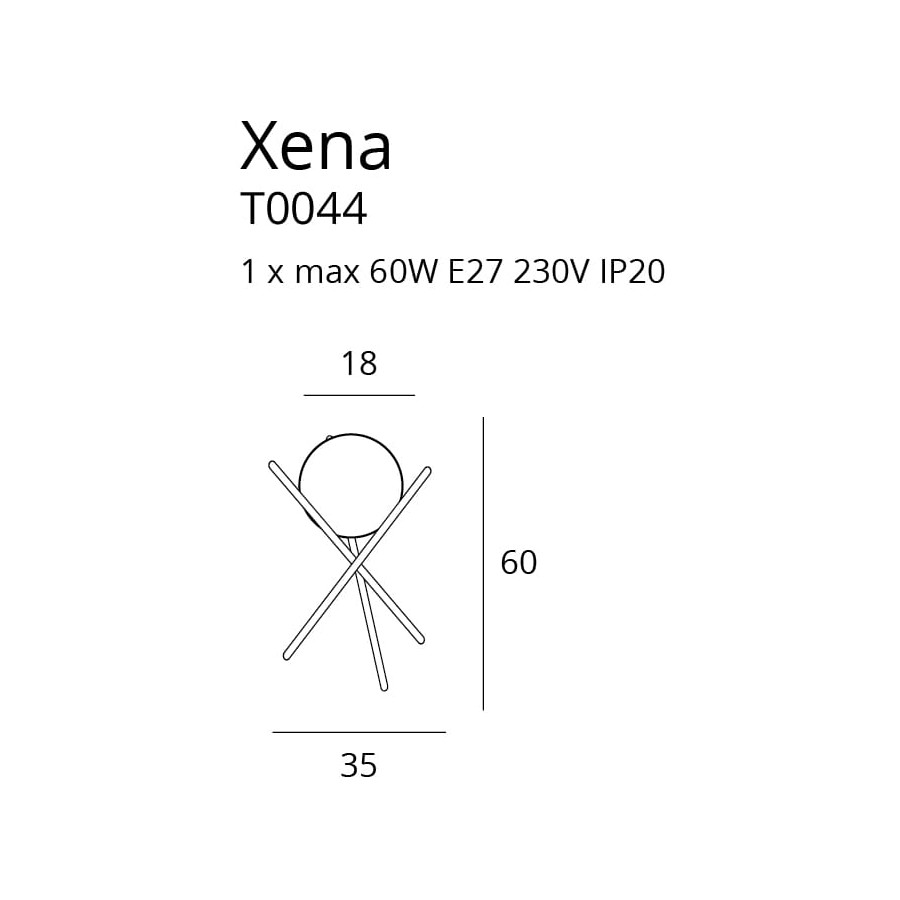 Настільна лампа Maxlight Xena T0044