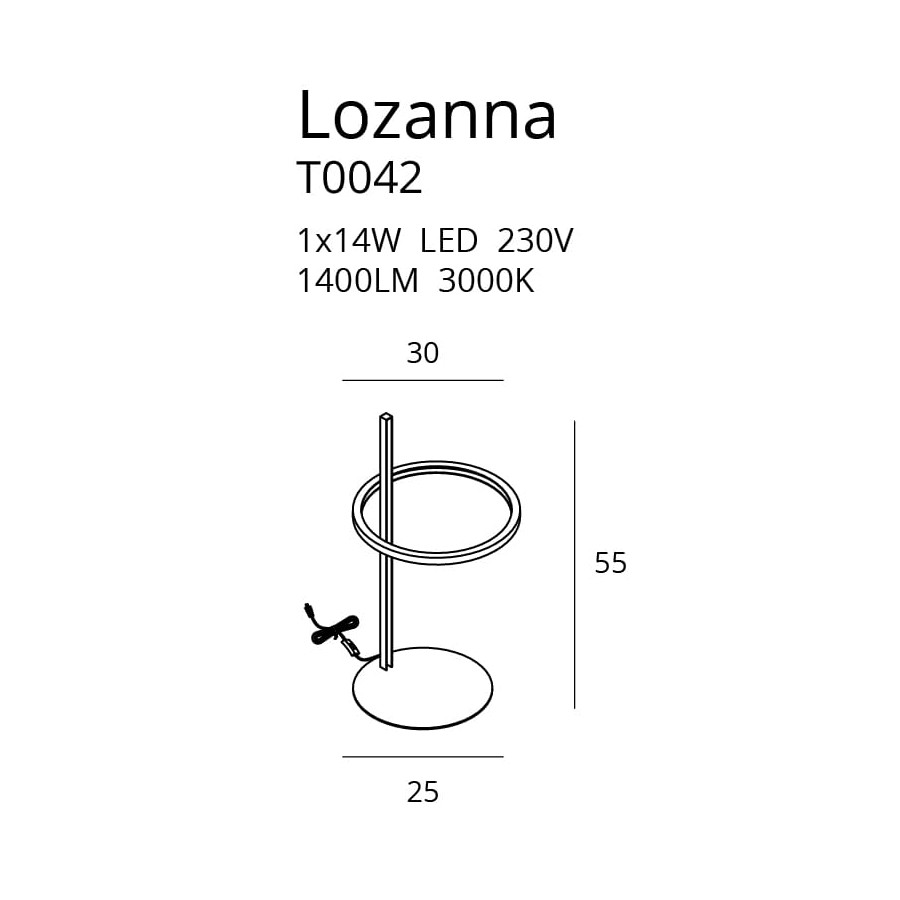 Настільний світильник Maxlight Lozanna T0042