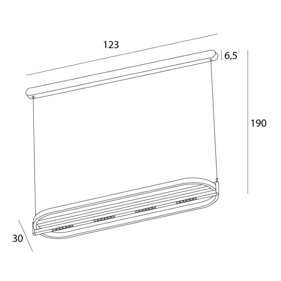 Підвісна Лампа Maxlight P0553 Singapur Oval