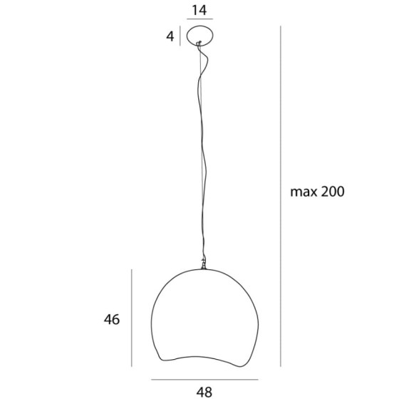 Підвісна Лампа Maxlight P0533 Pierre 48 см Біла