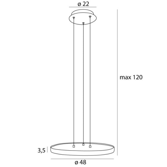 Підвісна Лампа Maxlight P0556 Vik 50 см