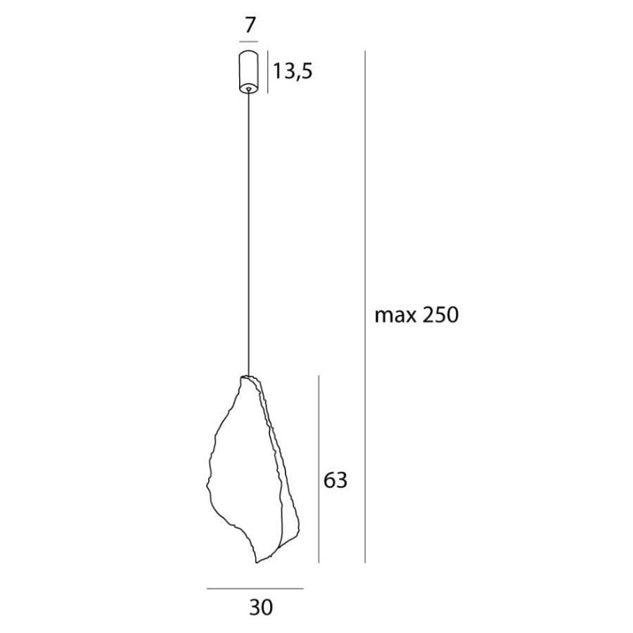 Підвісна лампа Maxlight P0540 Concha Біла