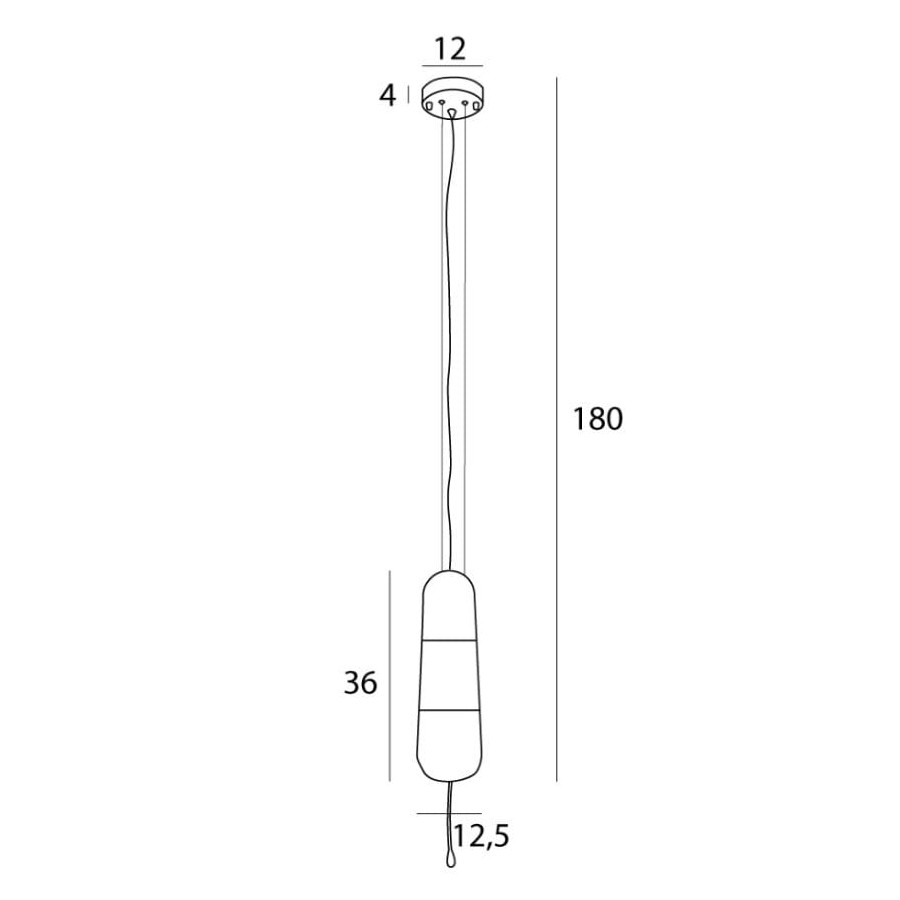 Підвісна лампа Maxlight P0589 Mauri 1 Champagne Glass