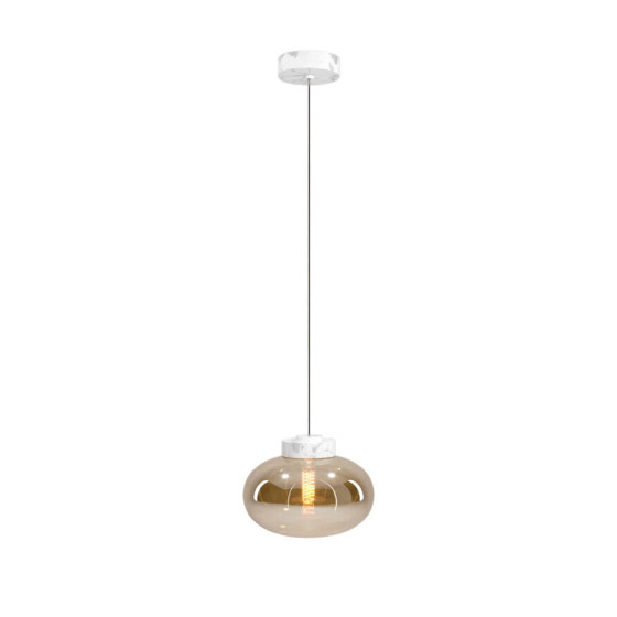 Підвісна лампа Maxlight P0518 Moonstone Amber Glass + White Marble