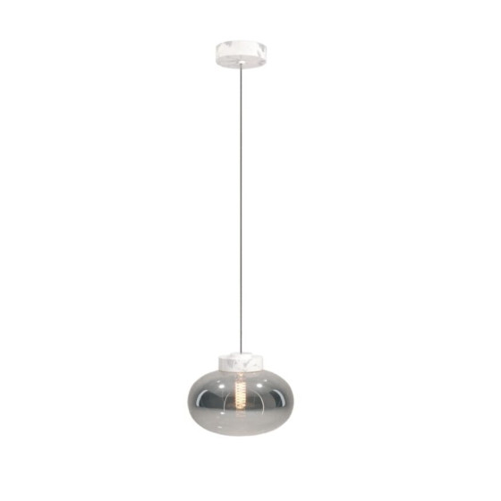 Підвісна лампа Maxlight P0517 Moonstone Smoke Glass + White Marble