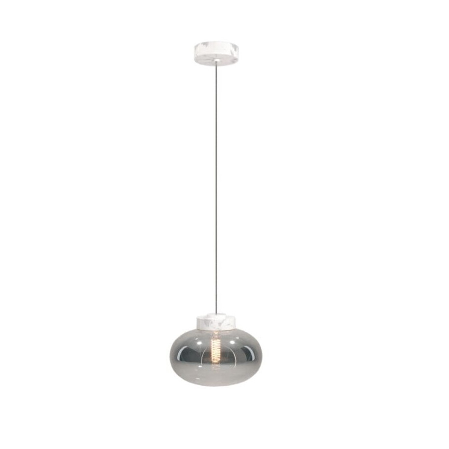 Підвісна лампа Maxlight P0517 Moonstone Smoke Glass + White Marble
