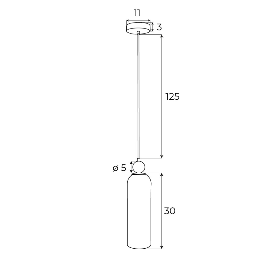 Підвісна лампа Maxlight P0510 Campanila Champagne Glass