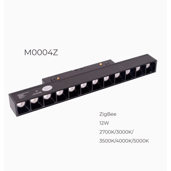Лінійний світильник Maxlight типу "dot" для магнітного шинопроводу 12W 2700К-5000К 24°  ZigBee M0004Z