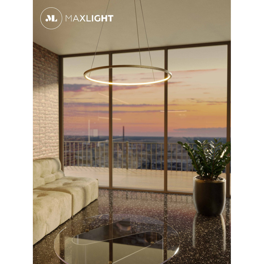 Підвісна лампа Maxlight P0493 Queen Ø 50 Cm Золото Матове
