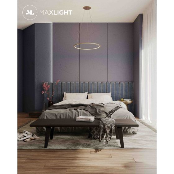 Підвісна лампа Maxlight P0493 Queen Ø 50 Cm Золото Матове