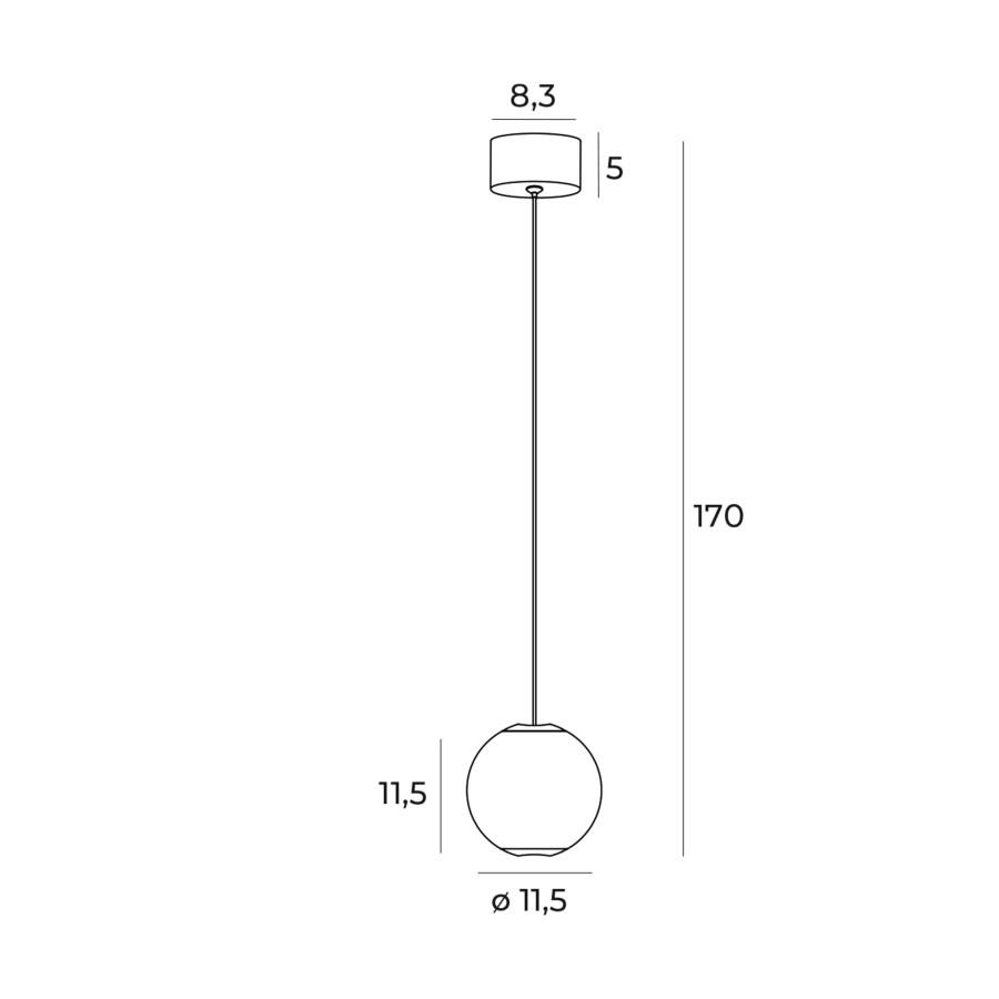 Підвісна лампа Maxlight Nobile I P0478
