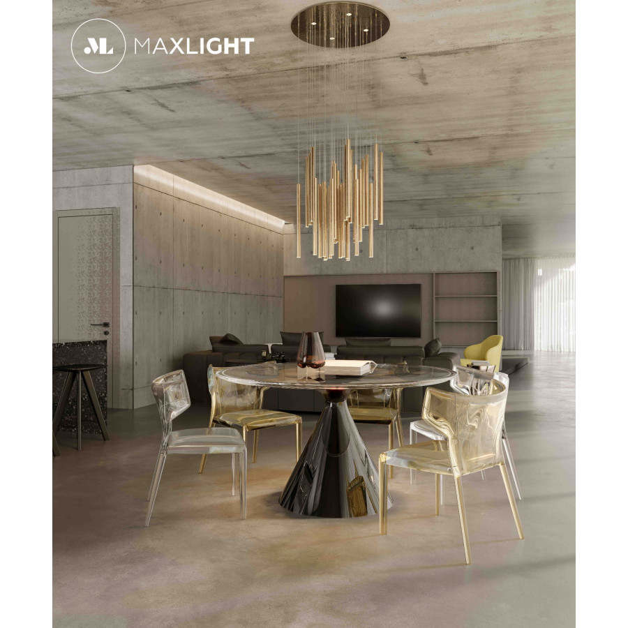 Підвісна лампа Maxlight Organic P0476D Золота 33W