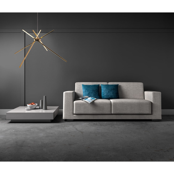 Підвісна лампа Maxlight P0457 Золота 1x33W LED