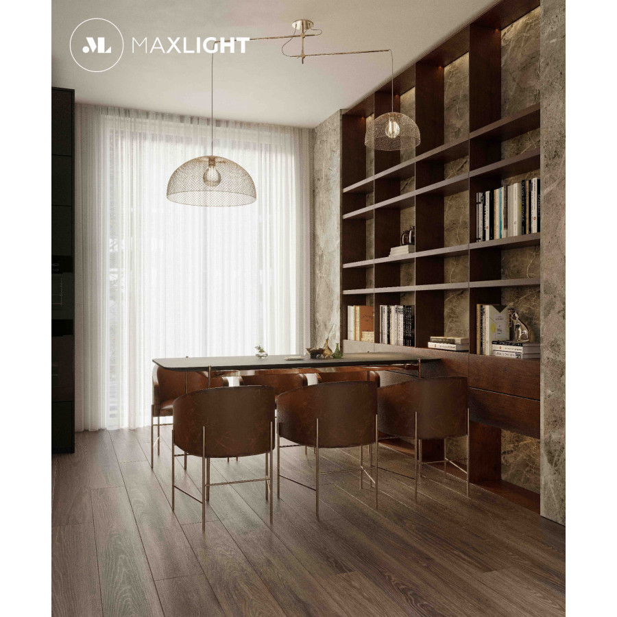 Підвісна лампа Maxlight Concept P0454 Золота 2x60W E27