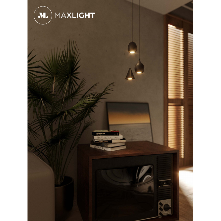 Підвісна лампа Maxlight Comet Bell P0434 Чорна