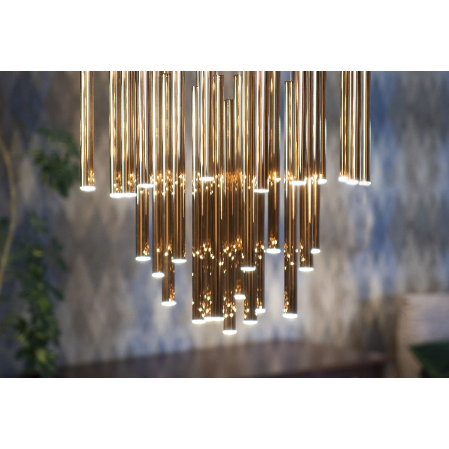 Підвісна Лампа Maxlight Organic Gold P0242D Золота