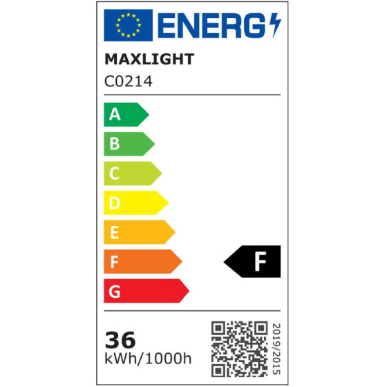 Плафон Maxlight Roundy C0214 Чорний IP54