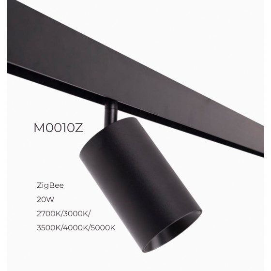 Прожектор поворотний Maxlight для магнітного шинопроводу 20W 24° 2700K-5000K ZigBee M0010Z