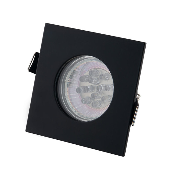 Maxlight Square H0093 Вбудована Лампа Чорна IP44