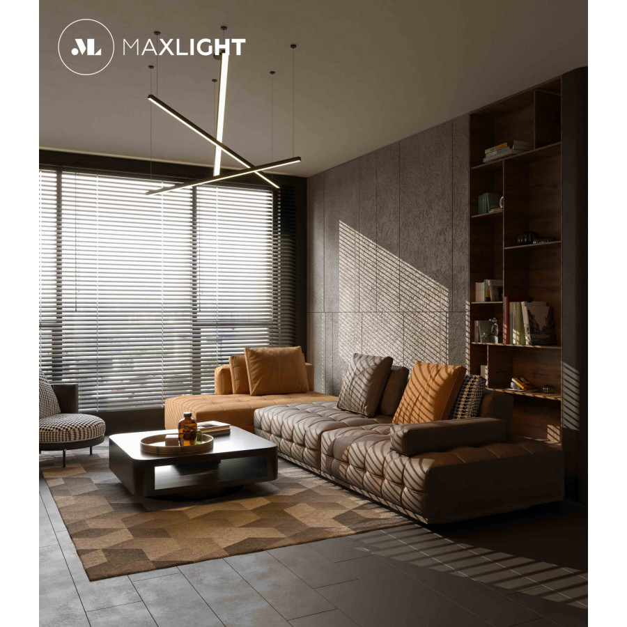 Maxlight Trio P0311 Підвісна Лампа Чорна