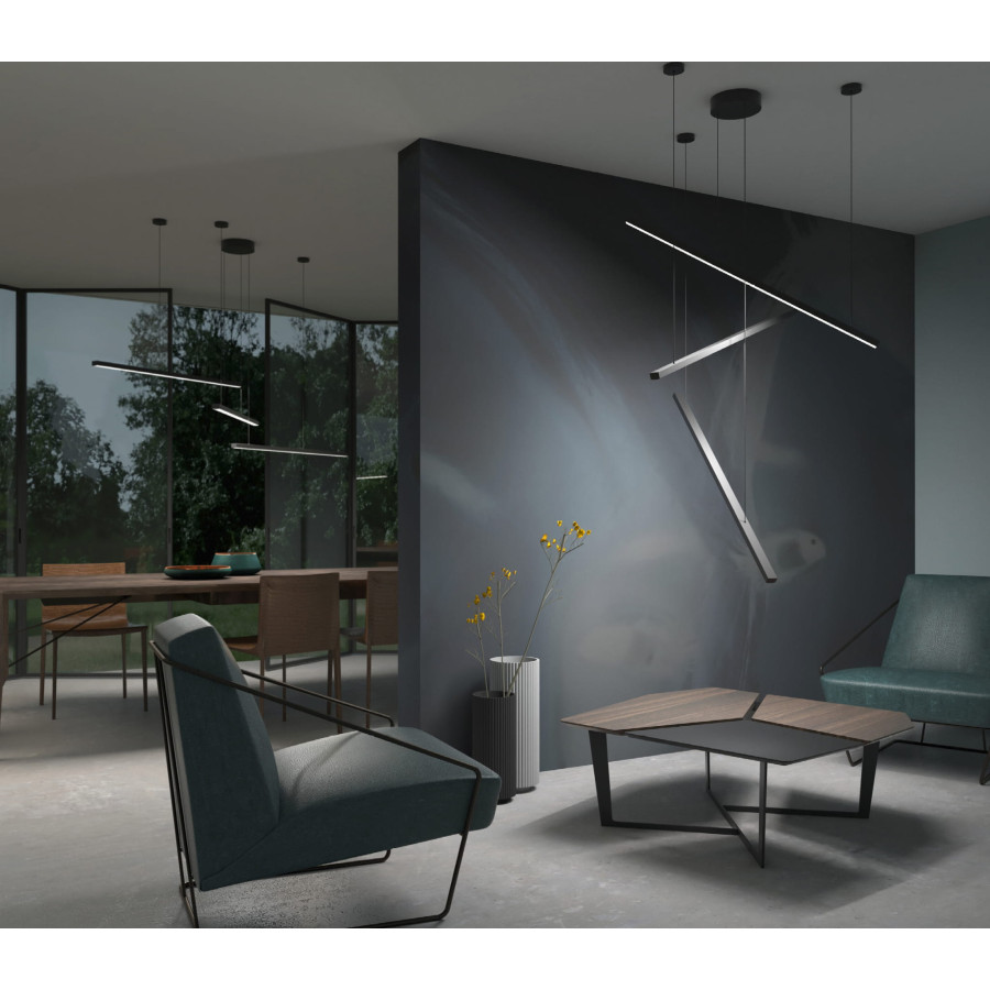 Maxlight Trio P0311 Підвісна Лампа Чорна