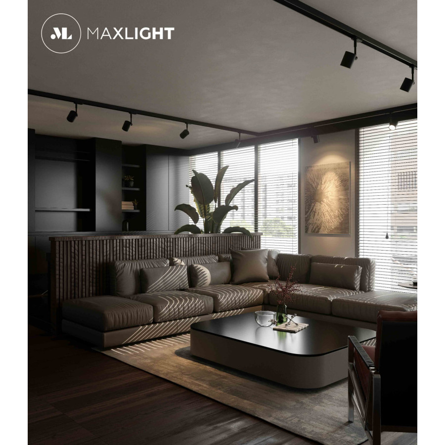 Трековий Світильник Maxlight Otium S0003 Чорний
