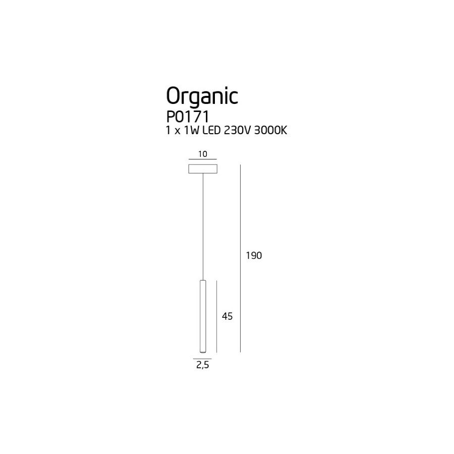 Підвісна лампа Maxlight Organic Copper P0171