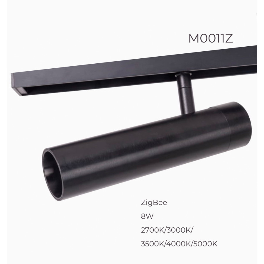 Прожектор поворотний Maxlight для магнітного шинопроводу 8W 24° 2700K-5000K ZigBee M0011Z