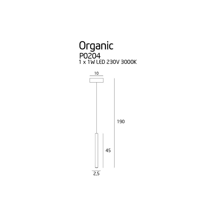 Підвісна Лампа Maxlight Organic I Gold P0204
