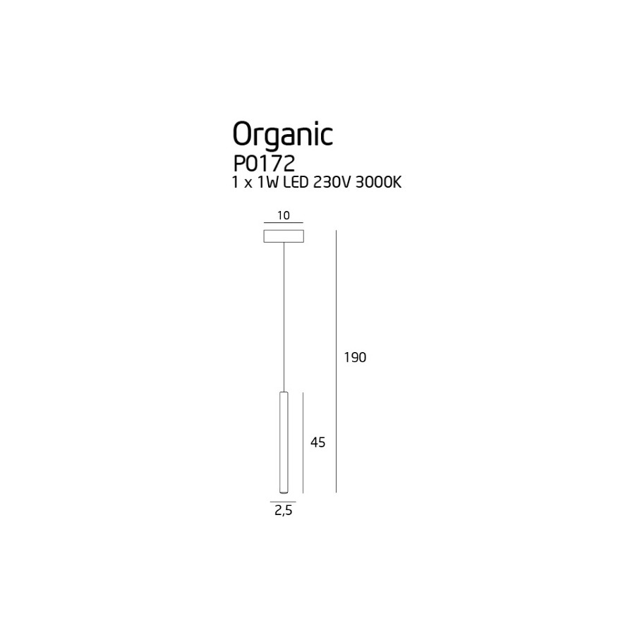 Maxlight Organic Chrom P0172 Підвісна Лампа