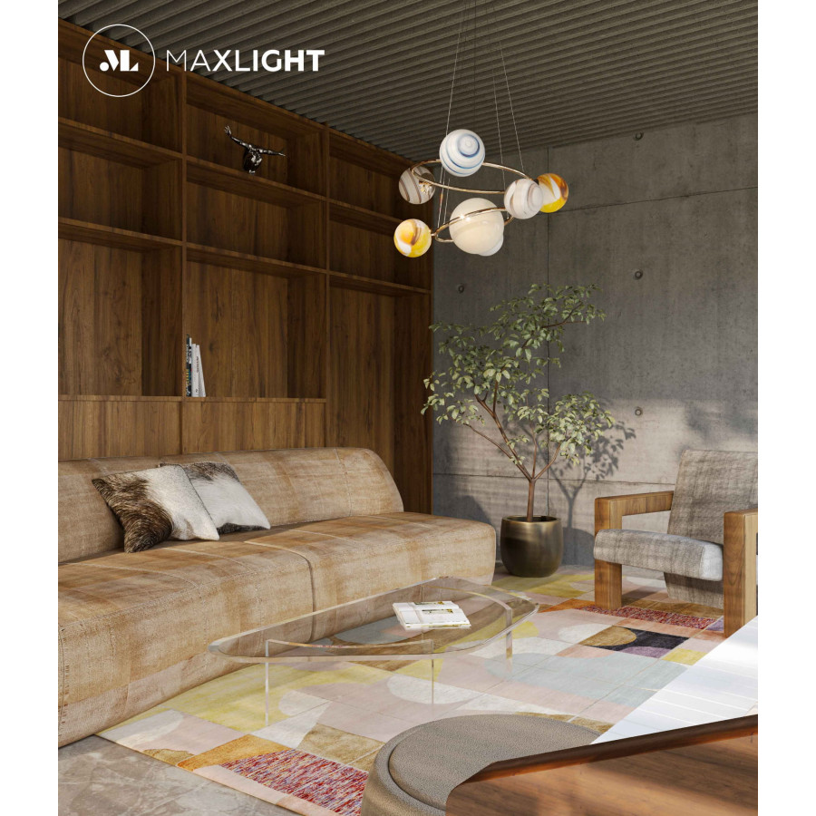 Підвісна Лампа Maxlight Cosmos P0379 Золота