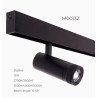 Прожектор поворотний Maxlight для магнітного шинопроводу 12W 15°-58° 2700K-5000K ZigBee M0013Z