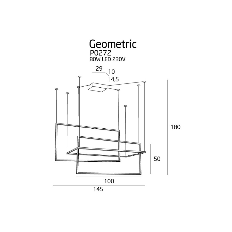 Підвісна Лампа Maxlight Geometric P0272 Біла