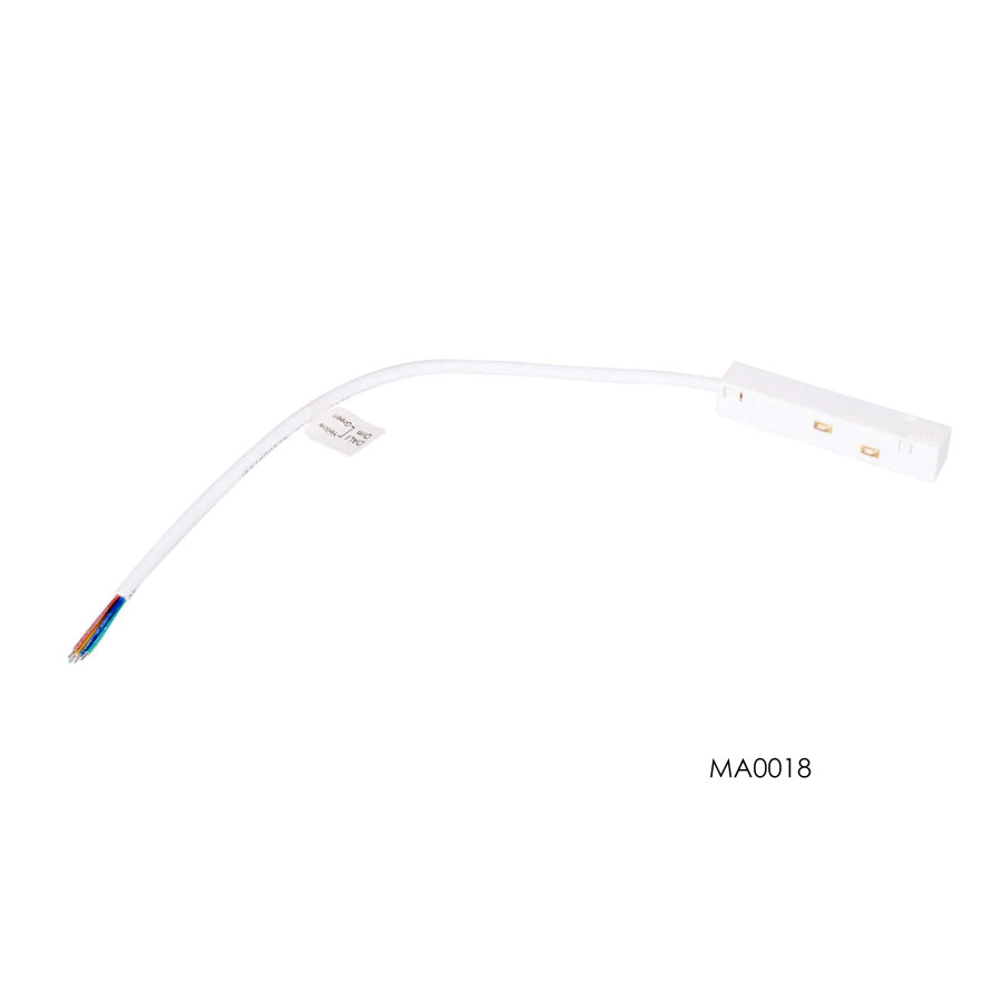 Підвід живлення Maxlight для магнітного шинопроводу, білого кольору MA0018
