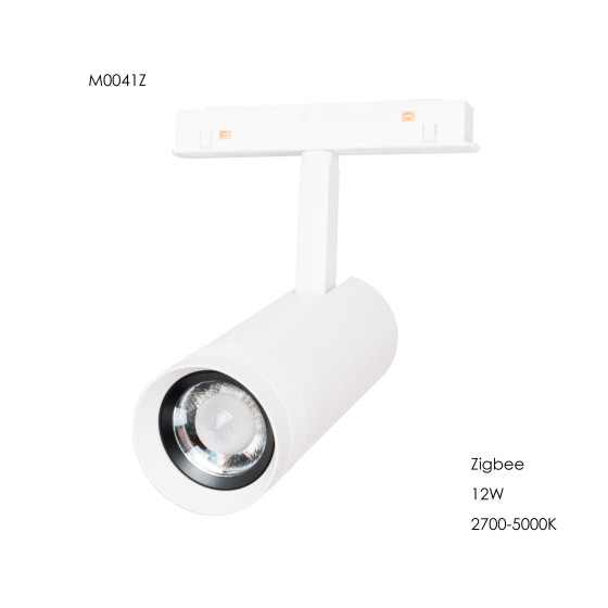 Прожектор поворотний Maxlight для магнітного шинопроводу 12W 15°-58° 2700K-5000K ZigBee M0041Z