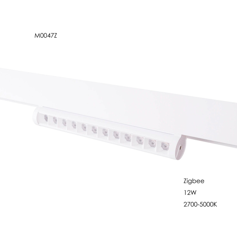 Поворотний лінійний світильник Maxlight             типу "dot" для магнітного шинопроводу 12W 2700К-5000К 36°  ZigBee M0047Z