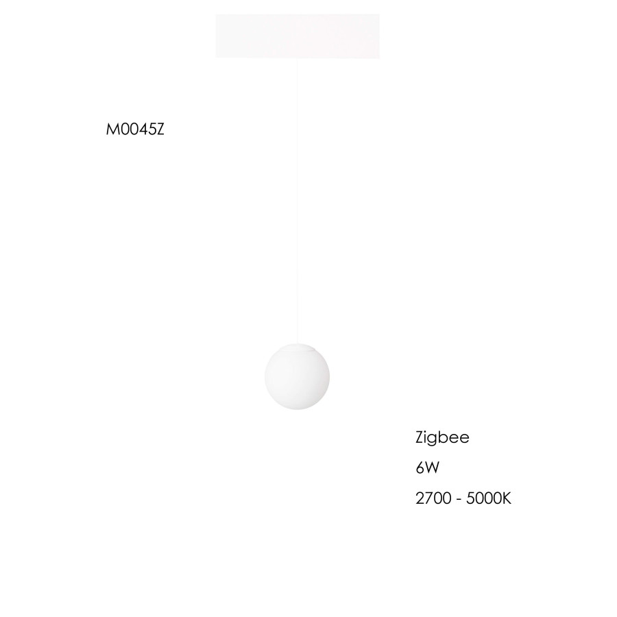 Світильник Maxlight у вигляді шару для магнітного шинопроводу 6W 2700K-5000K ZigBee M0045Z