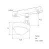 Лінзований прожектор Maxlight для магнітного шинопроводу 8W 2700K-5000K 40° ZigBee M0046Z