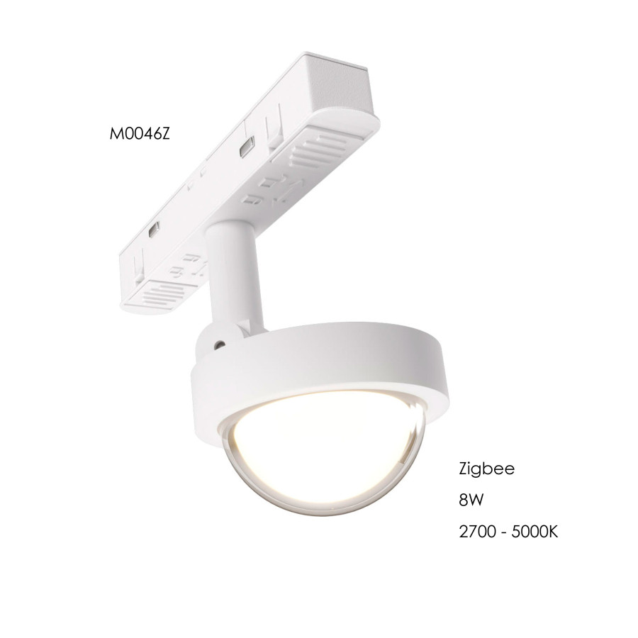 Лінзований прожектор Maxlight для магнітного шинопроводу 8W 2700K-5000K 40° ZigBee M0046Z