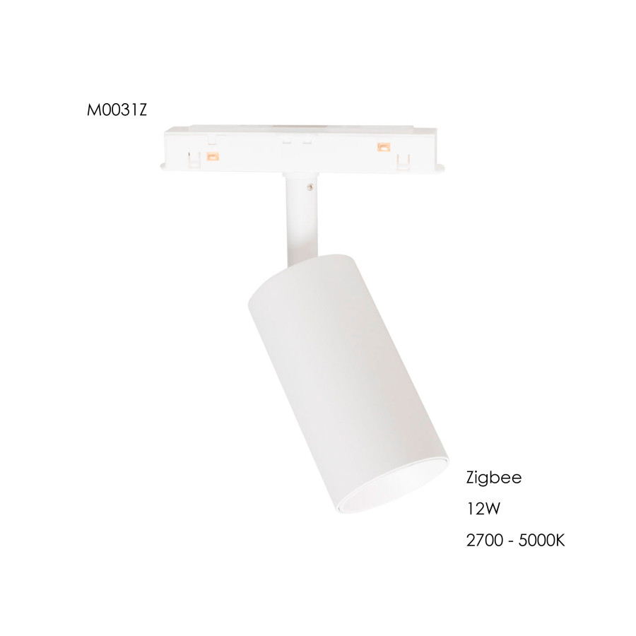 Прожектор поворотний Maxlight для магнітного шинопроводу 12W 24° 2700K-5000K ZigBee M0031Z