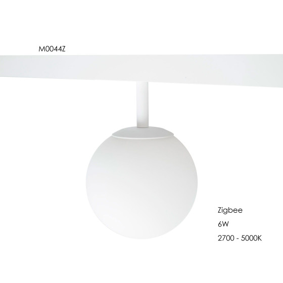 Світильник Maxlight у вигляді шару для магнітного шинопроводу 6W 2700K-5000K ZigBee M0044Z