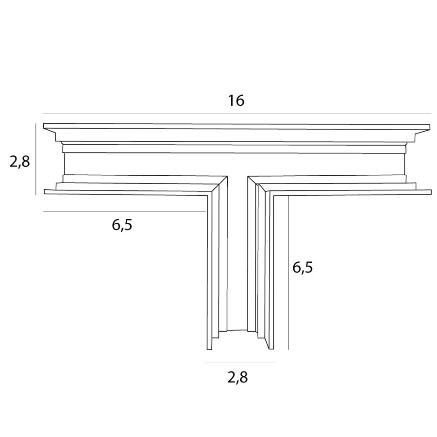 Т-образне механічне з'єднання T-shape corner for MT0001, MT0002