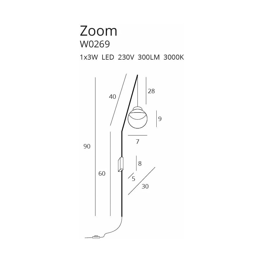 Бра Zoom IP44